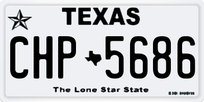 TX license plate CHP5686