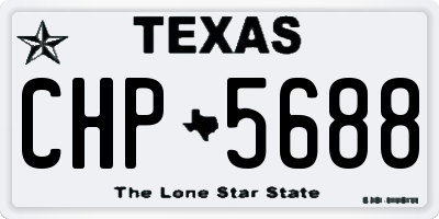 TX license plate CHP5688