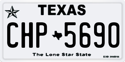 TX license plate CHP5690