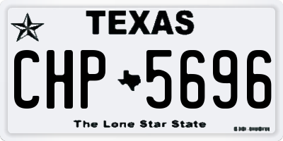 TX license plate CHP5696