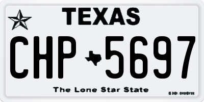 TX license plate CHP5697