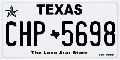 TX license plate CHP5698