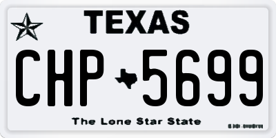 TX license plate CHP5699