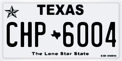 TX license plate CHP6004
