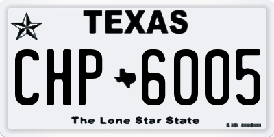 TX license plate CHP6005
