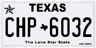 TX license plate CHP6032