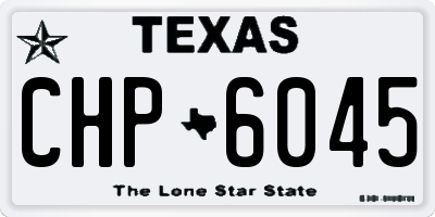 TX license plate CHP6045