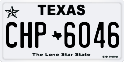 TX license plate CHP6046
