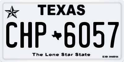 TX license plate CHP6057