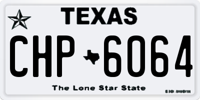 TX license plate CHP6064