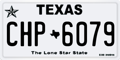 TX license plate CHP6079