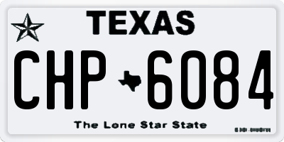 TX license plate CHP6084