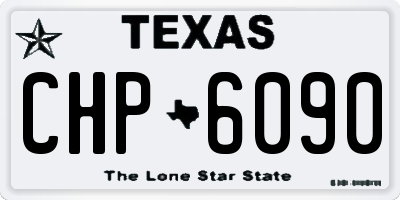 TX license plate CHP6090