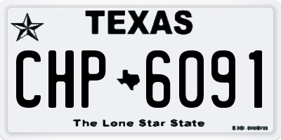 TX license plate CHP6091