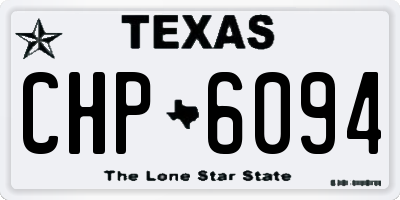 TX license plate CHP6094