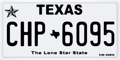 TX license plate CHP6095