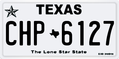 TX license plate CHP6127
