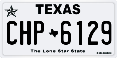 TX license plate CHP6129
