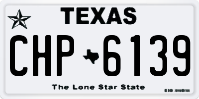 TX license plate CHP6139