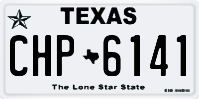 TX license plate CHP6141