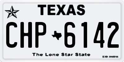 TX license plate CHP6142