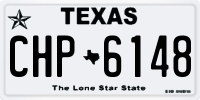 TX license plate CHP6148