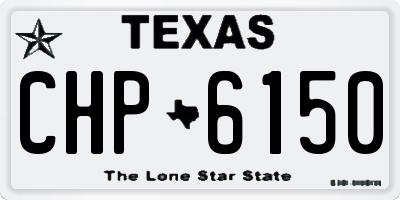 TX license plate CHP6150