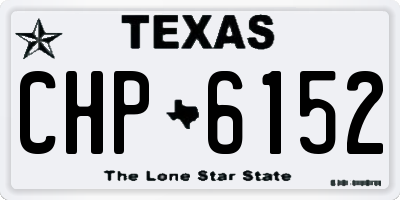TX license plate CHP6152