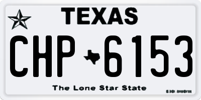 TX license plate CHP6153