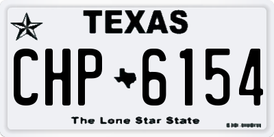 TX license plate CHP6154