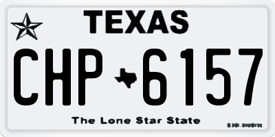 TX license plate CHP6157