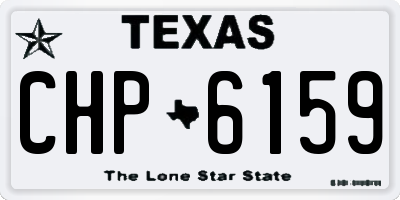 TX license plate CHP6159