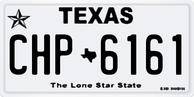 TX license plate CHP6161
