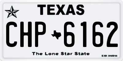 TX license plate CHP6162