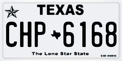 TX license plate CHP6168
