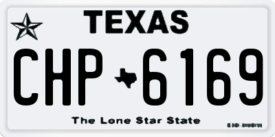 TX license plate CHP6169