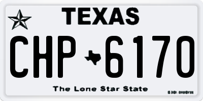TX license plate CHP6170