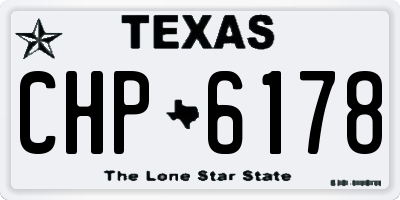TX license plate CHP6178