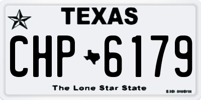 TX license plate CHP6179