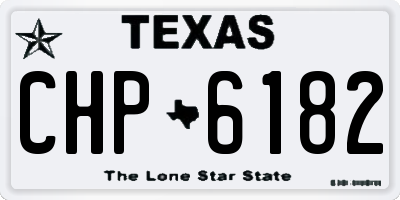 TX license plate CHP6182