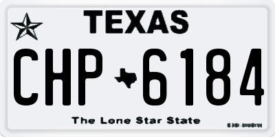 TX license plate CHP6184