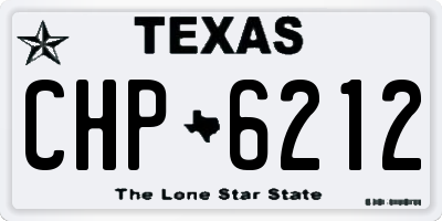 TX license plate CHP6212