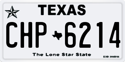 TX license plate CHP6214