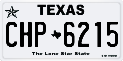 TX license plate CHP6215
