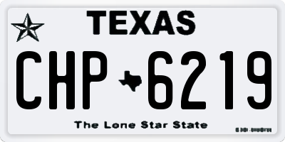 TX license plate CHP6219
