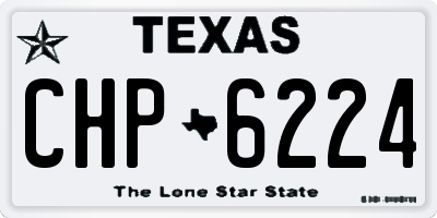 TX license plate CHP6224