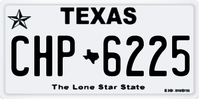 TX license plate CHP6225
