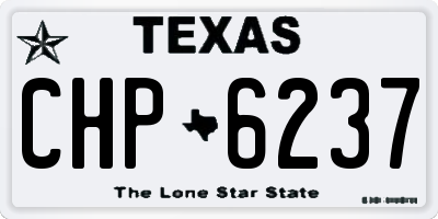 TX license plate CHP6237