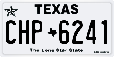 TX license plate CHP6241