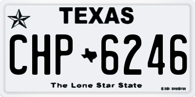 TX license plate CHP6246